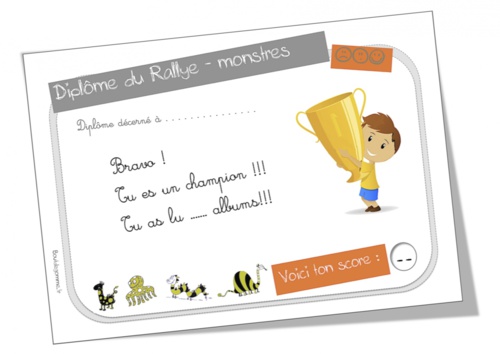 Diplomes pour les rallyes