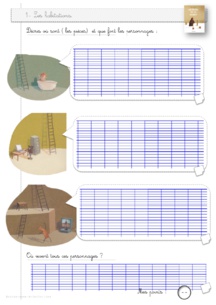 Le filou de la forêt. Rallye écriture ou fiches de production écrite sur un album.