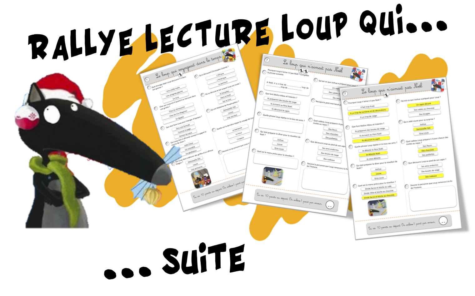 L Oeil Du Loup Questionnaire Rallye Lecture