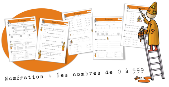 Numération : fiches exercices de 0 à 999.