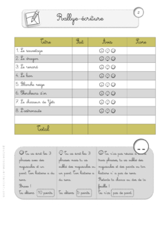 Rallye-écriture - CP et CE1
