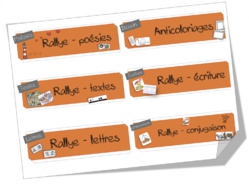 Mise à jour étiquettes pour les bacs à rallyes .