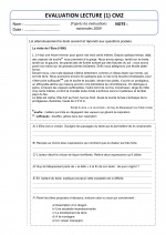 Evaluation CM d'après évaluations nationales 2009