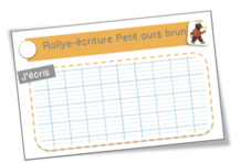 Rallye Ecriture: Petit ours Brun