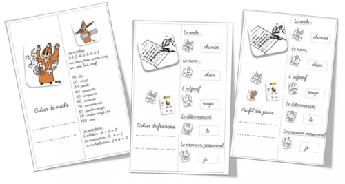 Marque- pages pour cahiers