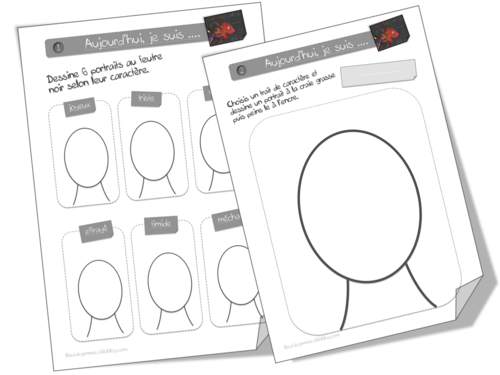 Aujourd'hui je suis.... Arts-plastiques CP-CE1