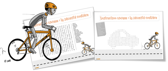 La sécurité routière : mots mêlés