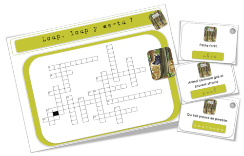 Mots croisés : Loup, loup y es tu ? de Mario Ramos