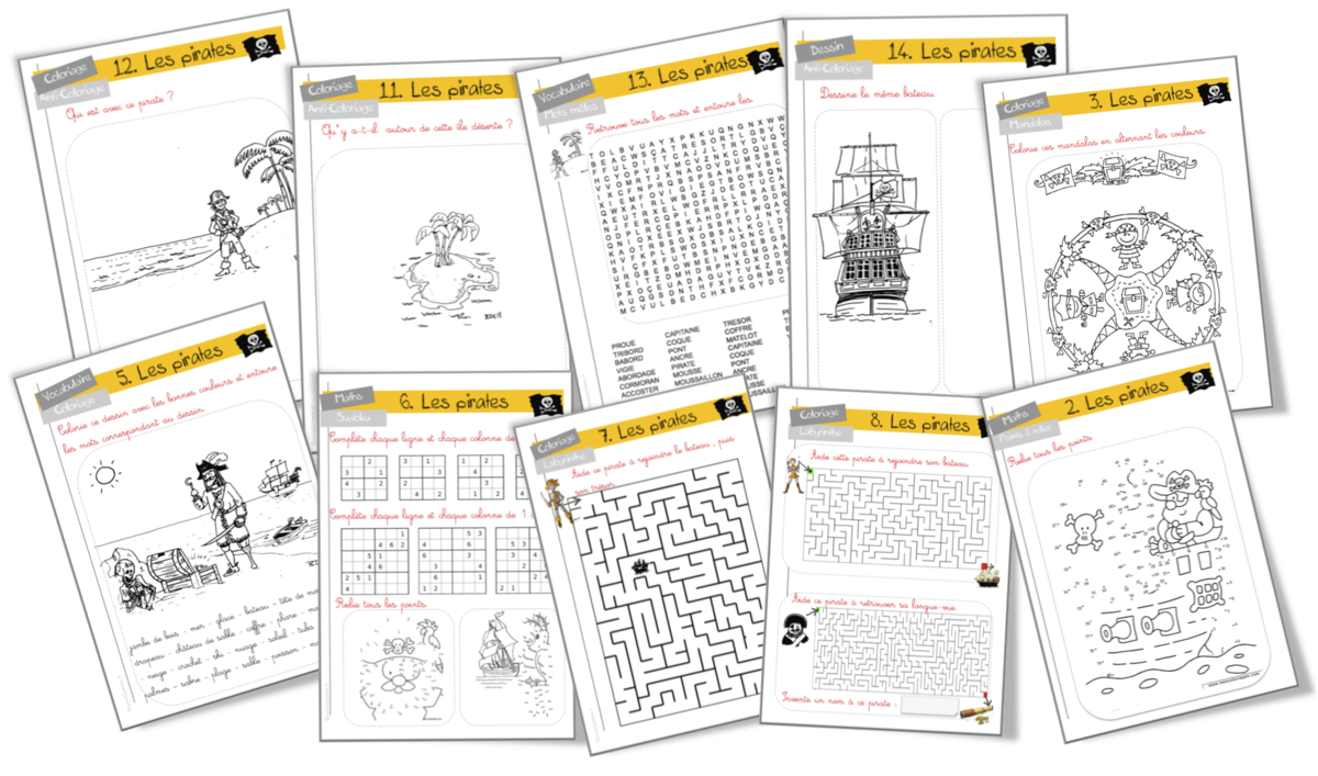 Rallye-jeux de pirates