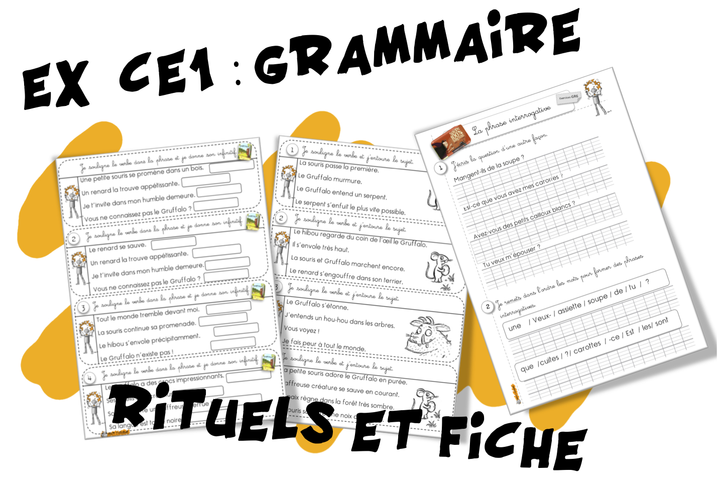 Les Types De Phrases Ce1 Bout De Gomme