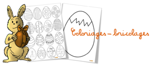 Coloriages et bricolages Oeufs de Pâques