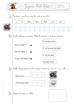Joyeux Noël Splat ! de Rob Scotton - CE1- CP