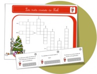 Mots croisés Noël : Cp ou CE1