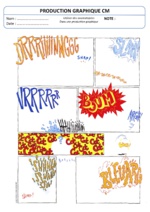 Expression Ecrite CM : Rédiger une lettre et écrire une histoire à partir d'une BD.