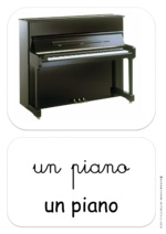 Instruments de musique - affichage