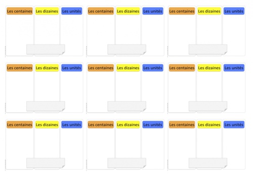 Les centaines - affichage collecti CE1- CP