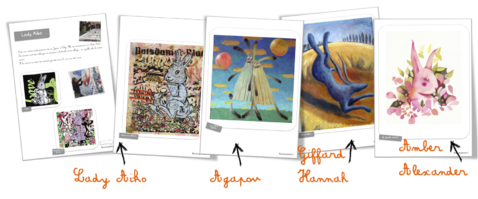 Fiches artistes : les lapins