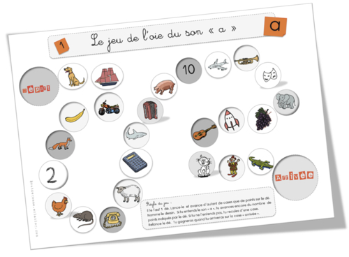 Jeu de l'oie APE - phono - CP-CE1