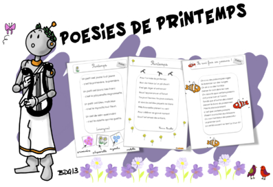 Poésies du printemps. Rallye-copie printemps