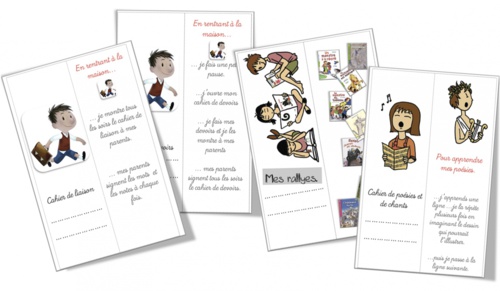 Marque- pages pour cahiers