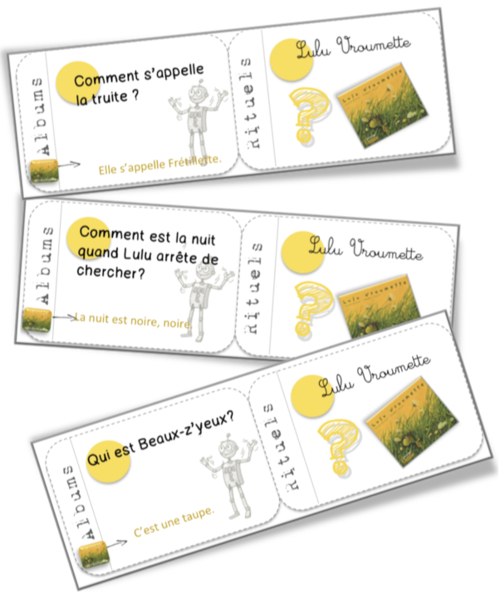 Cartes albums : Lulu Vroumette