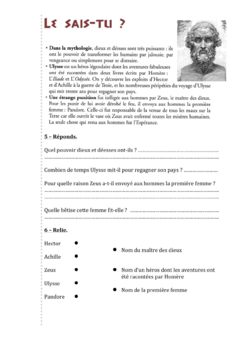 Evaluation Lecture (Créatures Mythologiques)