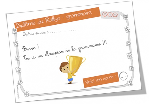 Diplômes pour les rallyes