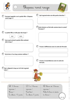 Rallye-lecture petit chaperon rouge