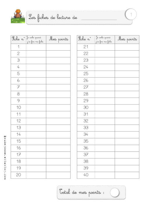 Fichier lecture en autonomie