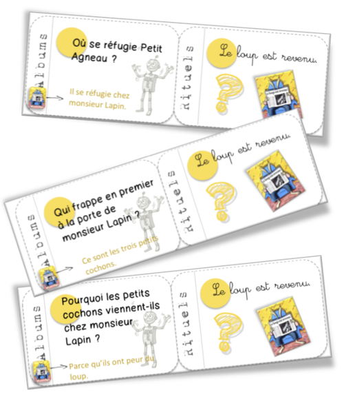 Cartes albums: le loup est revenu -Geoffroy de Pennart