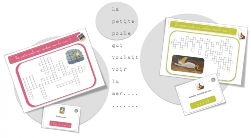 CE- Mots croisés : La petite poule qui voulait voir la mer.