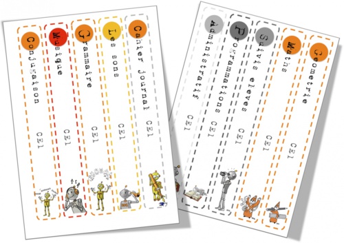 Tranches pour nos classeurs