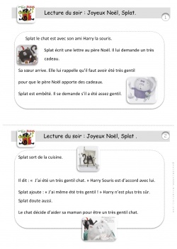 Joyeux Noël Splat ! de Rob Scotton .CE1.CP