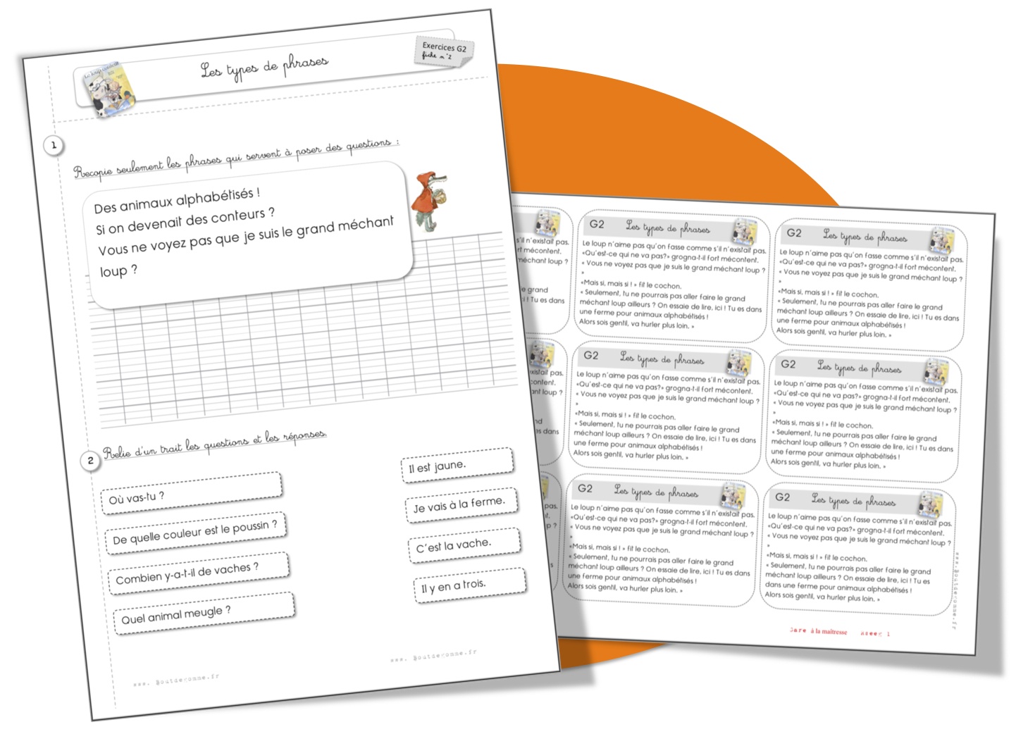 Exercice Type De Phrase : Ce2 Avec Correction type de phrase | Résultats de recherche | Bout de Gomme