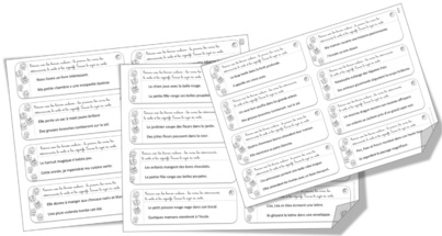 Grammaire : ex journaliers sur la nature des mots.