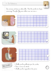 Le filou de la forêt. Rallye écriture ou fiches de production écrite sur un album.