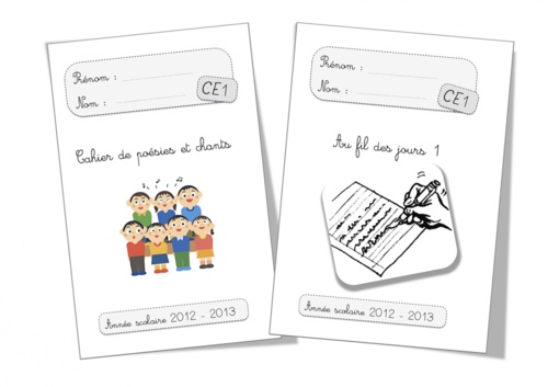 Pages de garde 2012-2013 CP et CE1
